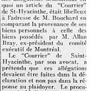 «Bouchard vs « Le Courrier »»