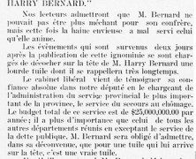 «Harry Bernard le fielleux»