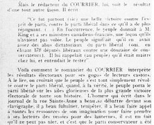 «Les vessies du « Courrier »»