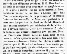 «M. Bouchard et les destitutions»