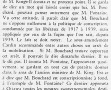 «M. Bouchard conscriptionniste?»