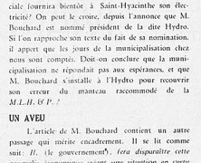 «Bons coups et autres; Municipalisation à la baisse; Un aveu; Problème d’arithmétique»