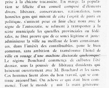 «Nouveau maire, nouveau conseil; Tous à la roue; Le martyre de la faim»