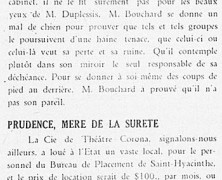 «N’a pas son pareil; Prudence, mère de la sûreté»