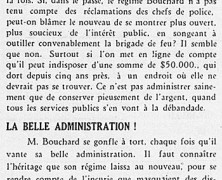 «L’égoïste égoïste; Au poste de police et feu; La belle administration; À lire ailleurs»