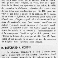 «Les principes de 89; M. T.-D. Bouchard a mordu»