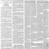 «La page éditoriale du « Courrier » en 1958»
