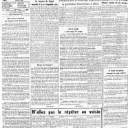 «La page éditoriale du « Courrier » en 1960»