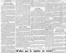 «La page éditoriale du « Courrier » en 1960»