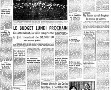 «La une du « Courrier » en 1963«