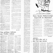 «La page éditoriale du « Courrier » en 1969»