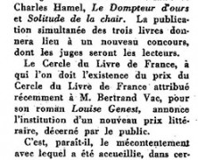 «Nouvel ouvrage d’Harry Bernard à la mi-janvier»