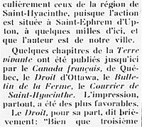 «À paraître: « La Terre vivante »»