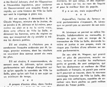 «M. Jean Lesage, M. René Lévesque, M. Claude Wagner, et le tripotage de Ville La Salle»