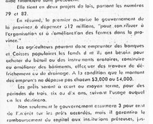 «Le gouvernement apporte une aide nouvelle aux cultivateurs»