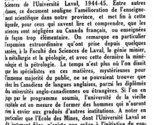 «L’Union nationale et l’enseignement supérieur»