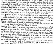 «La dépolulation rurale et l&rsquo;industrie»