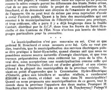 «Pourquoi pas la municipalisation efficace et sérieuse?»