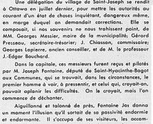 «Est-ce un échec de plus au crédit de Fontaine Jos.?»