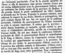 «L’autonomie provinciale et l’esprit de justice»