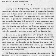 «Le très honorable John Diefenbaker, le français et le bilinguisme»