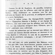 «L’honorable L. B. Pearson argumente à son tour contre Georges-Émile Lapalme»
