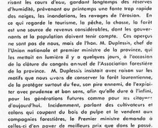 «Maurice Duplessis et la forêt»