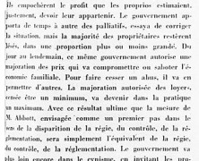 «Augmentation prévue du prix des loyers»