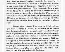 «L’autonomie des provinces et ce qu’elle signifie»