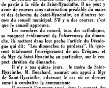 «Comment l’on ne respecte pas le dimanche»