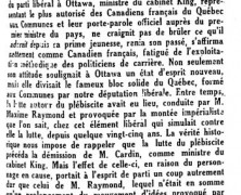 «Le jeu trouble de M. Maxime Raymond»