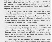 «Que les électeurs, prudents, se donnent des administrateurs pondérés»