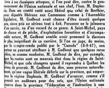 «Les modestes records de M. Adélard Godbout»