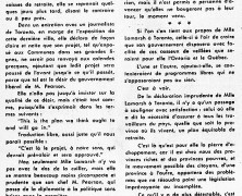 «Où Mlle Judy Lamarsh patauge en pleine centralisation»