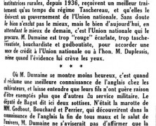 «De M. Cyrille Dumaine»