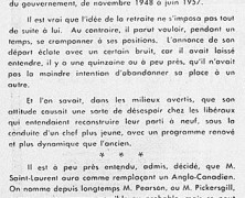 «La démission de Louis Saint-Laurent va profiter à John Diefenbaker»