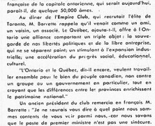 «L’honorable Antonio barrette acclamé au parlement de l’Ontario»