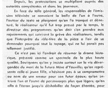 «Une pièce à la télévision qui fut une saloperie»