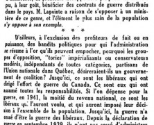 «Pas de coalition»