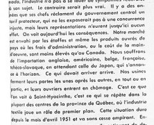 «Le gouvernement d’Ottawa et la crise du textile»