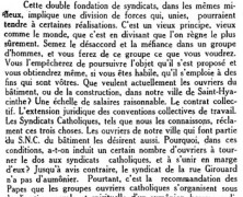 «Syndicats catholiques»