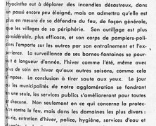 «Un incendie qui doit inviter à réfléchir»