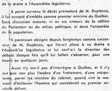 «L’honorable Paul Sauvé à la conféfence d’Ottawa»