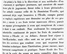 «L’École des textiles connaît de belles heures»