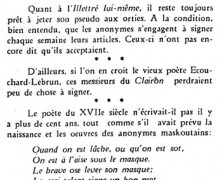 «Cornichonneries du « Clairon »»