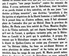«La fameuse conférence de Me Wellie Morin, député libéral»