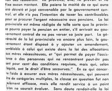 «L’honorable Maurice Duplessis et la loi des pensions de vieillesse»