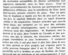 «À la veille de la conférence fédérale-provinciale»