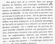 «Quand la grève ne paie pas»