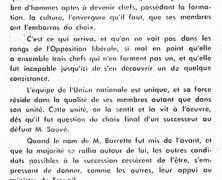 «L’honorable Antonio Barrette, chef légitime et accepté de tous»